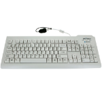 Seal Shield Silver Seal keyboard Universal USB QWERTY US English White