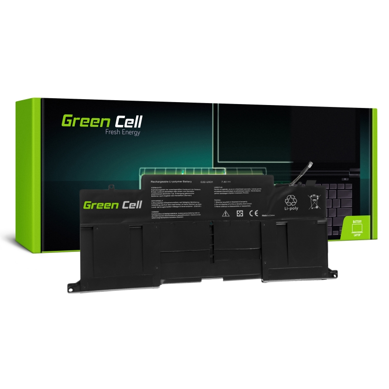 EU Product - Battery for Battery for Asus ZenBook UX31, 7.4V, 6200mAh thumbnail
