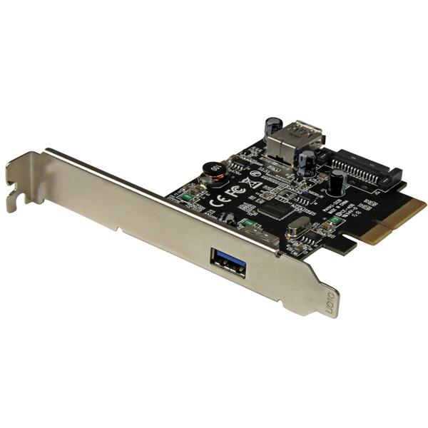 Image of StarTech.com 2-Port USB 3.1 (10Gbps) Card - USB-A, 1x External, 1x...