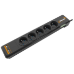 Infosec S5 USB NEO Black 5 AC outlet(s) 230 V 1.5 m
