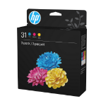 HP 31 CMY Original Ink Bottle Combo 3-Pack