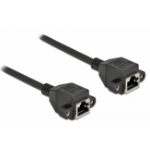 DeLOCK Network Extension Cable S/FTP RJ45 jack to RJ45 jack Cat.6A 5 m black