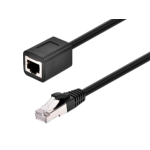 Monoprice 47092 networking cable Black 11.8" (0.3 m) Cat6a U/FTP (STP)