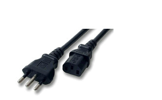 Image of Microconnect PE100418 power cable Black 1.8 m Power plug type L...