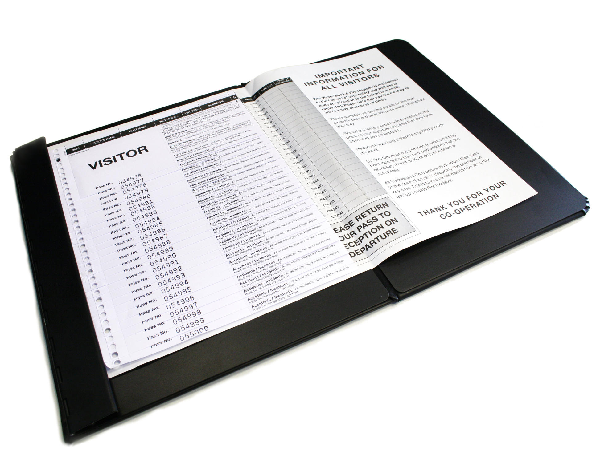 Digital ID Visitor Temporary Signing-in Pad, GDPR Compliant, One Write 200 Passes