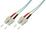 LogiLink 1m SC-SC fibre optic cable OM3 Turquoise