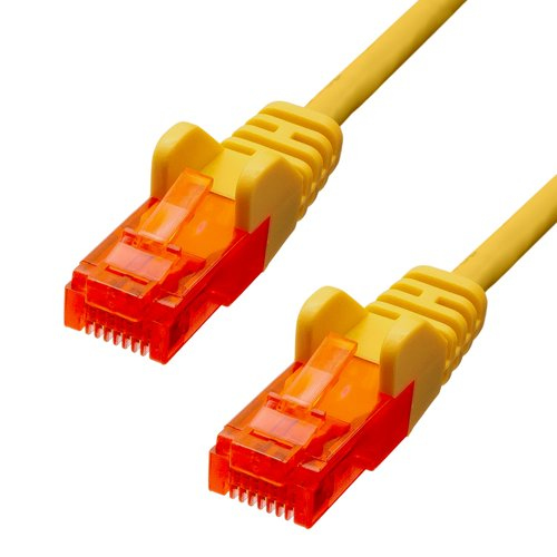ProXtend CAT6 U/UTP CCA PVC Ethernet Cable Yellow 20CM