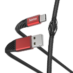 Hama Extreme USB cable USB 2.0 1.5 m USB A USB C Black, Red