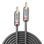 Lindy 35338 audio kabel 0,5 m RCA Antraciet