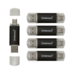 Intenso Twist Line USB flash drive 32 GB USB Type-A / USB Type-C 3.2 Gen 1 (3.1 Gen 1) Antraciet