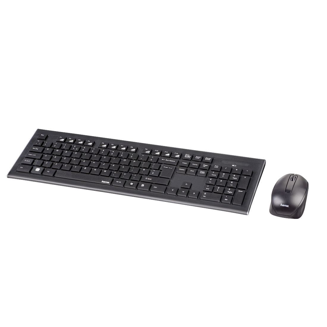73182664 HAMA Cortino Wireless Keyboard & Mouse Set - Black