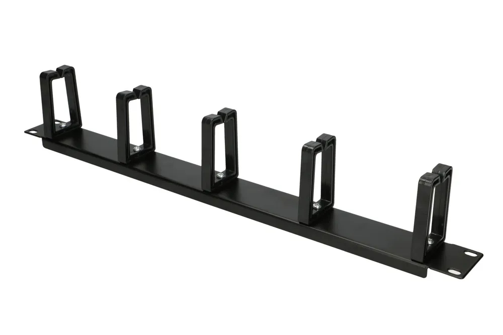 Extralink Cable organizer | 1U with plastic rings