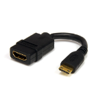 StarTech.com HDACFM5IN HDMI cable 5" (0.127 m) Mini HDMI Black