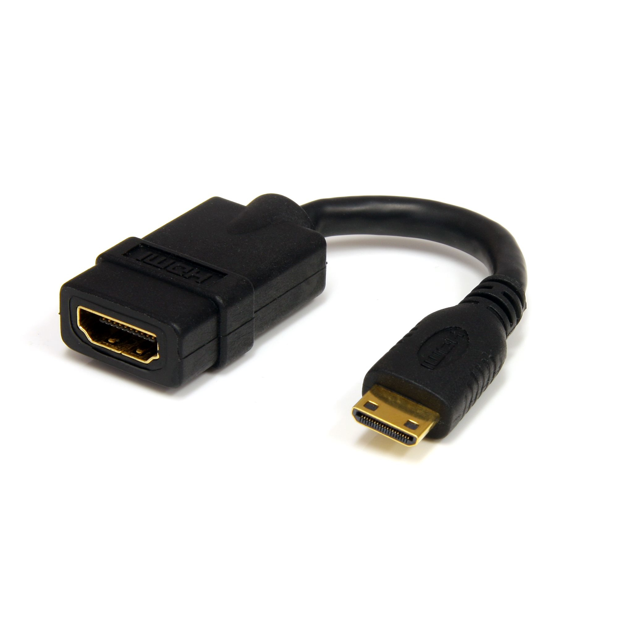 Image of StarTech.com 5in Mini HDMI to HDMI Adapter - 4K High Speed HDMI...