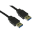 Cables Direct USB 3.0 A 1m USB cable USB 3.2 Gen 1 (3.1 Gen 1) USB A Black