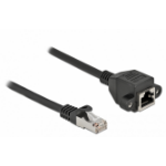 DeLOCK 86999 netwerkkabel Zwart 0,5 m Cat6a S/FTP (S-STP)
