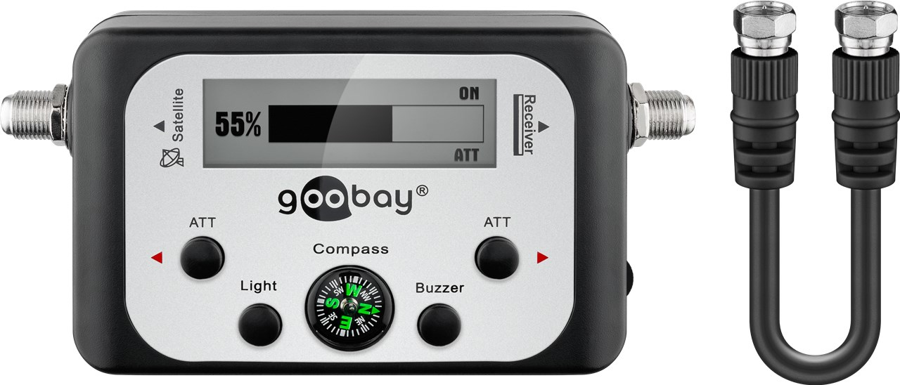 Image of Goobay Satellite Finder with Digital Display + Acoustic Signal...