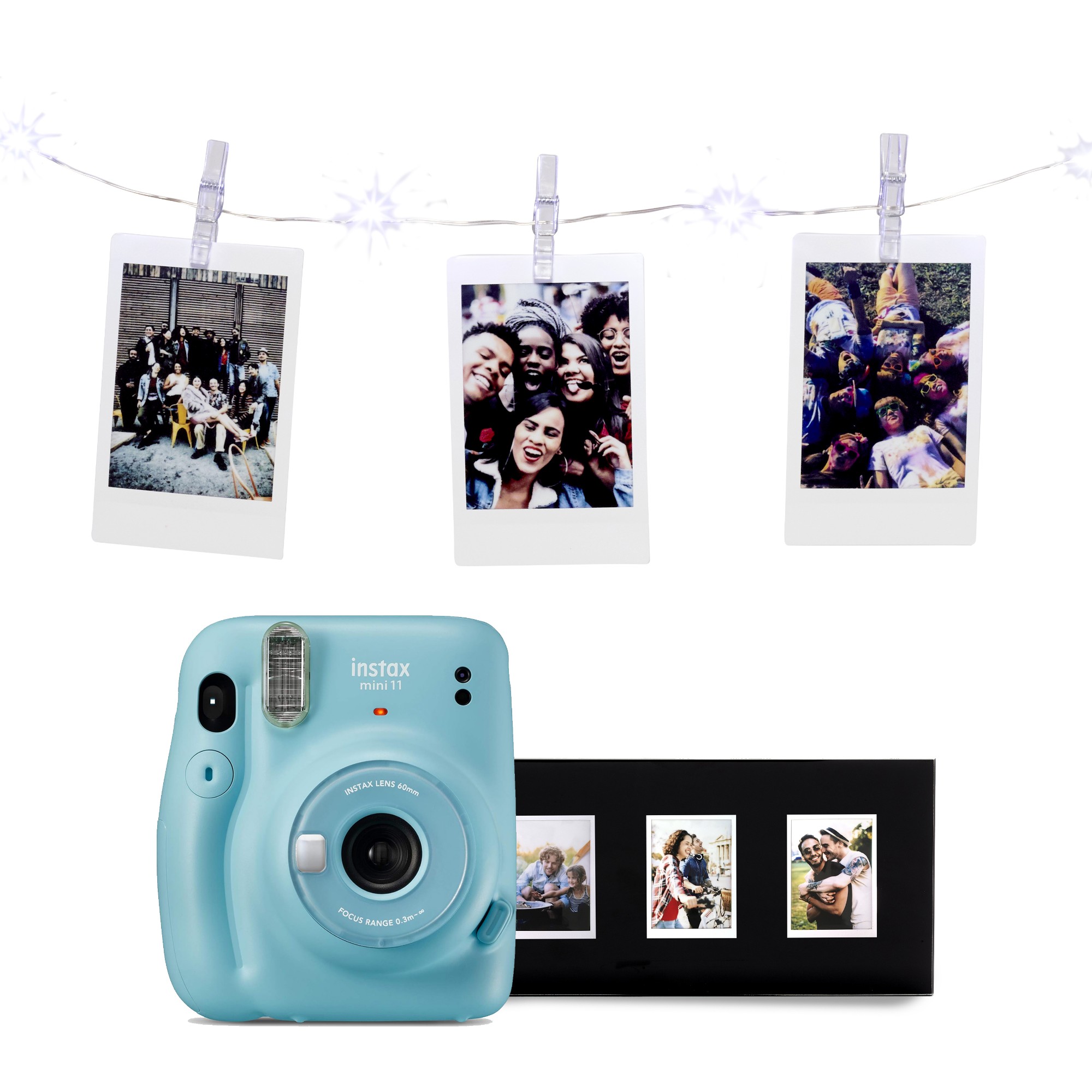Fujifilm Instax Mini 11 Instant Camera - Sky Blue - Camera + 10 Shot P