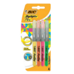 BIC Highlighter Flex marker 4 pc(s) Brush tip Green, Orange, Pink, Yellow