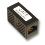 EFB Elektronik 37487.1 tussenstuk voor kabels RJ45 Zwart