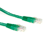 ACT Groene 1,5 meter U/UTP CAT6 patchkabel met RJ45 connectoren