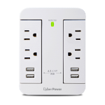 CyberPower GP400U4AWH surge protector White 4 AC outlet(s)