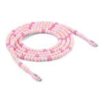 CLUB3D USB-C® Beaded Cable Pink