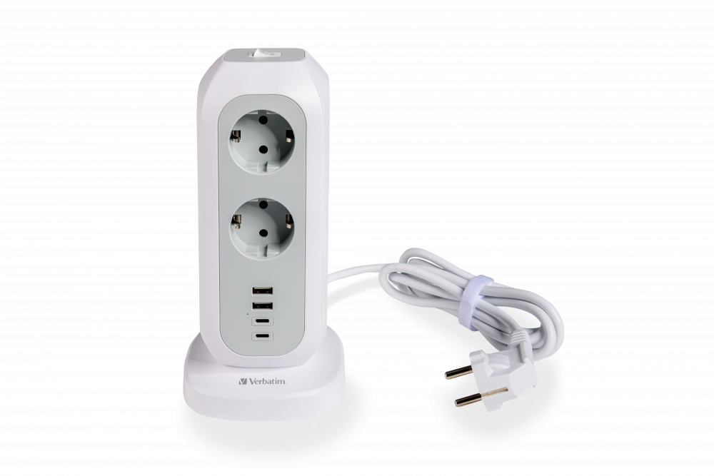 Image of Verbatim 49547 power extension 11 AC outlet(s) Indoor White