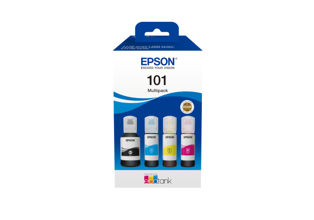 Photos - Inks & Toners Epson C13T03V64A/101 Ink bottle Multipack Bk,C,M,Y 127ml + 3x70ml Pack 