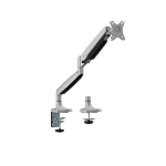 Brateck LDT82-C012 SINGLE SCREEN HEAVY-DUTY GAS SPRING MONITOR ARM For most 17'~45' Monitors, Matte Sliver (New)