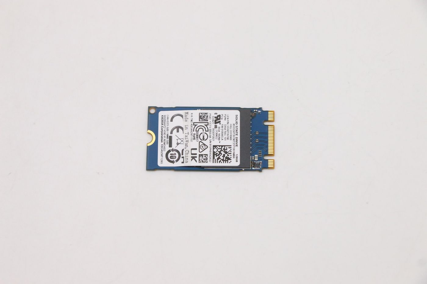 Image of Lenovo TOSHIBA BG4 128GB M.2 PCIe 2242 KBG40ZMT128G SSD - Approx...