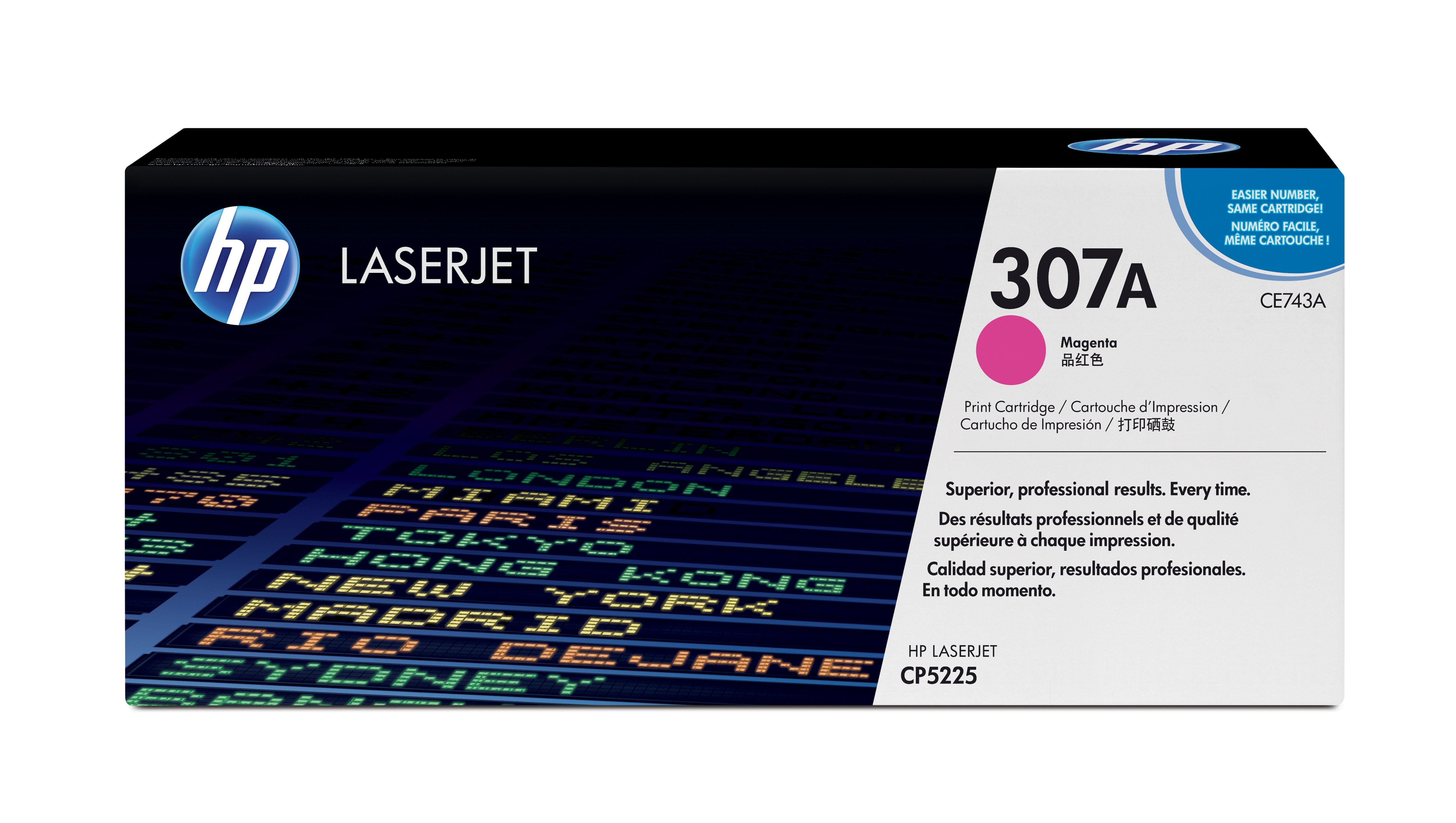 Image of HP CE743A/307A Toner cartridge magenta, 7.3K pages ISO/IEC 19798...