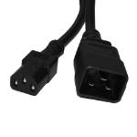 Videk C20 Plug to IEC C13 Socket Black Cable 2Mtr