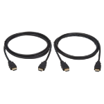 Eaton P568-006-2PK HDMI cable 70.9" (1.8 m) HDMI Type A (Standard) Black