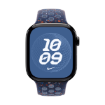 Apple Nike Sport Band Blauw Aluminium, Fluorelastomeer