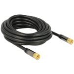 DeLOCK 88921 coaxial cable RG-6/U 5 m F Black