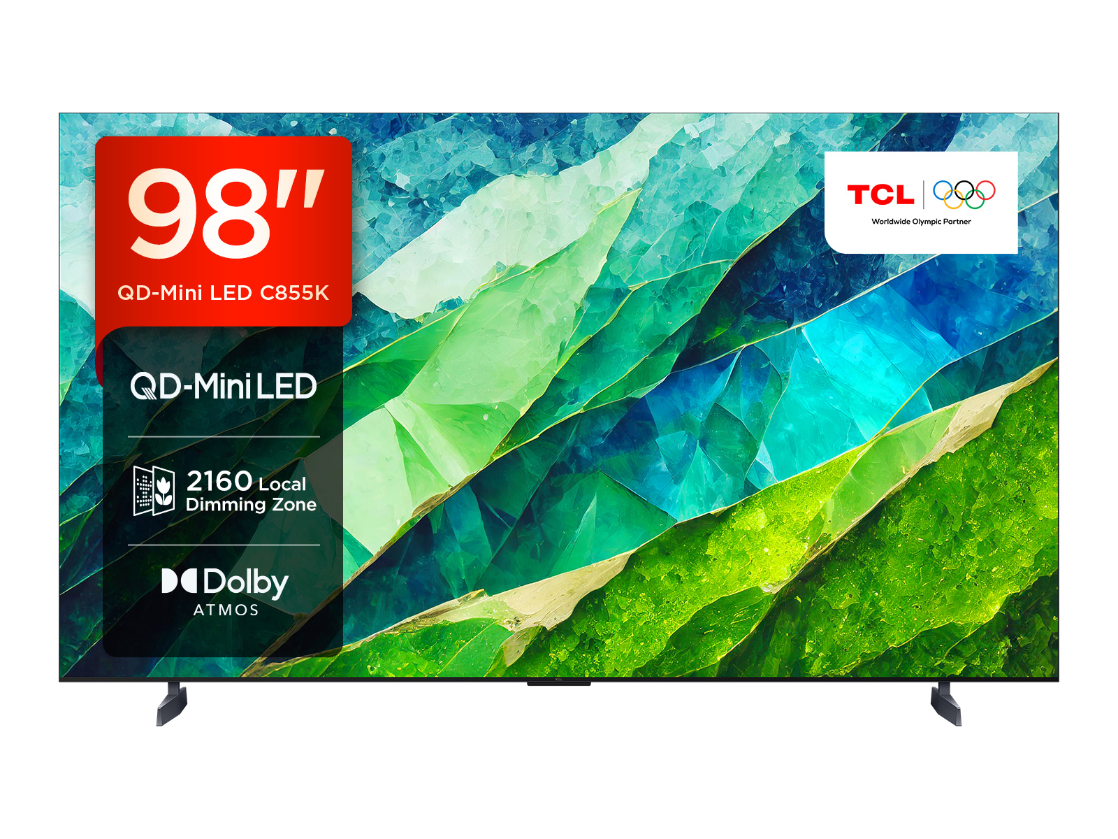 TCL 98C855K TV 2.49 m (98") 4K Ultra HD Smart TV Wi-Fi Titanium 3500 cd/m²