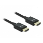 DeLOCK Coaxial High Speed HDMI Cable 48 Gbps 8K 60 Hz black 2 m