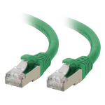 C2G 15ft Cat6a networking cable Green 181.1" (4.6 m) S/FTP (S-STP)