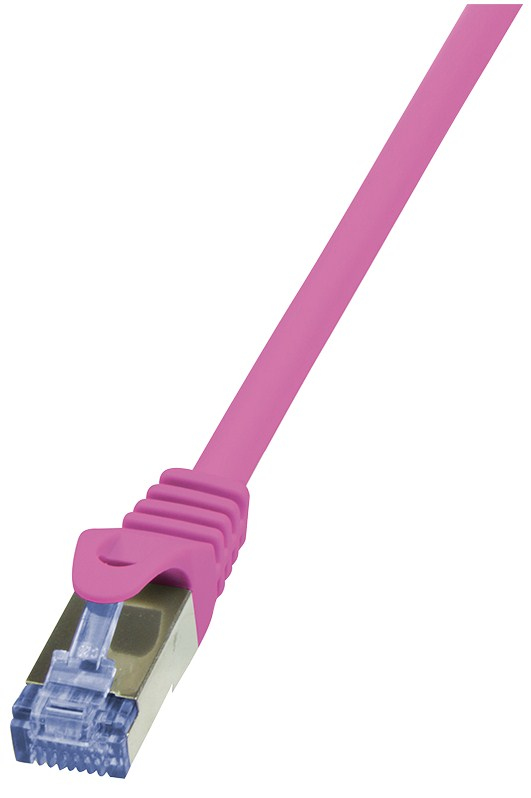Image of LogiLink Cat6a S/FTP, 1m networking cable Pink S/FTP (S-STP)