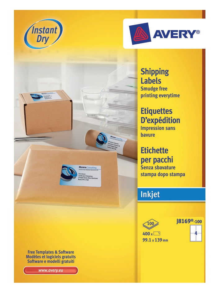 Image of Avery Inkjet Addressing Labels
