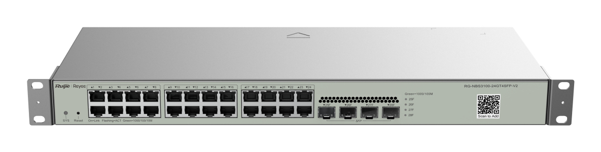 Image of Ruijie Networks RG-NBS3100-24GT4SFP-V2 network switch Managed L2 Gigab