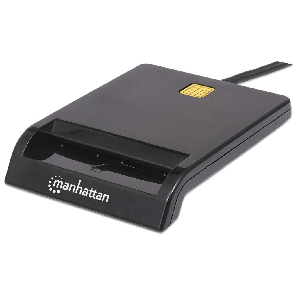 Image of Manhattan USB-A Contact Smart Card Reader, 12 Mbps, Friction type...