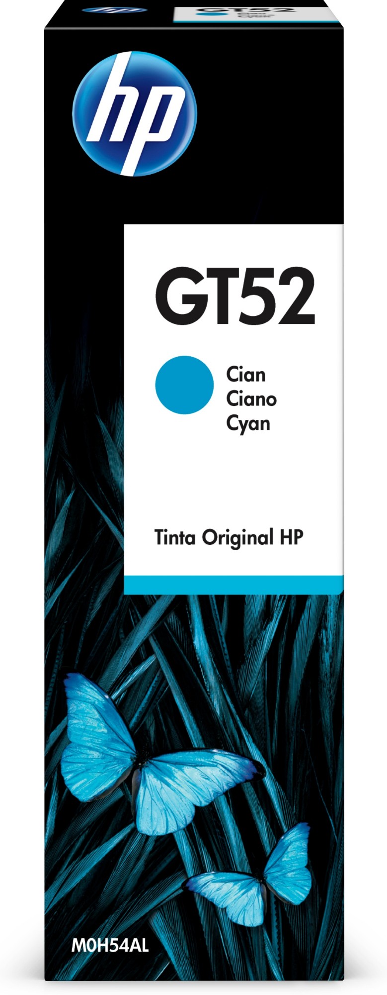 HP M0H54AE/GT52 Ink cartridge cyan, 8K pages 70ml for HP DeskJet GT 5800/Ink Tank Wireless 415/Smart Tank 515