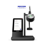 Yealink WH66 Mono Teams DECT Wireless Headset, UC Workstation, HD Voice, 2-Mic Noise Cancellation&330° Adjustable, Leather Ear Cushions, Zoom