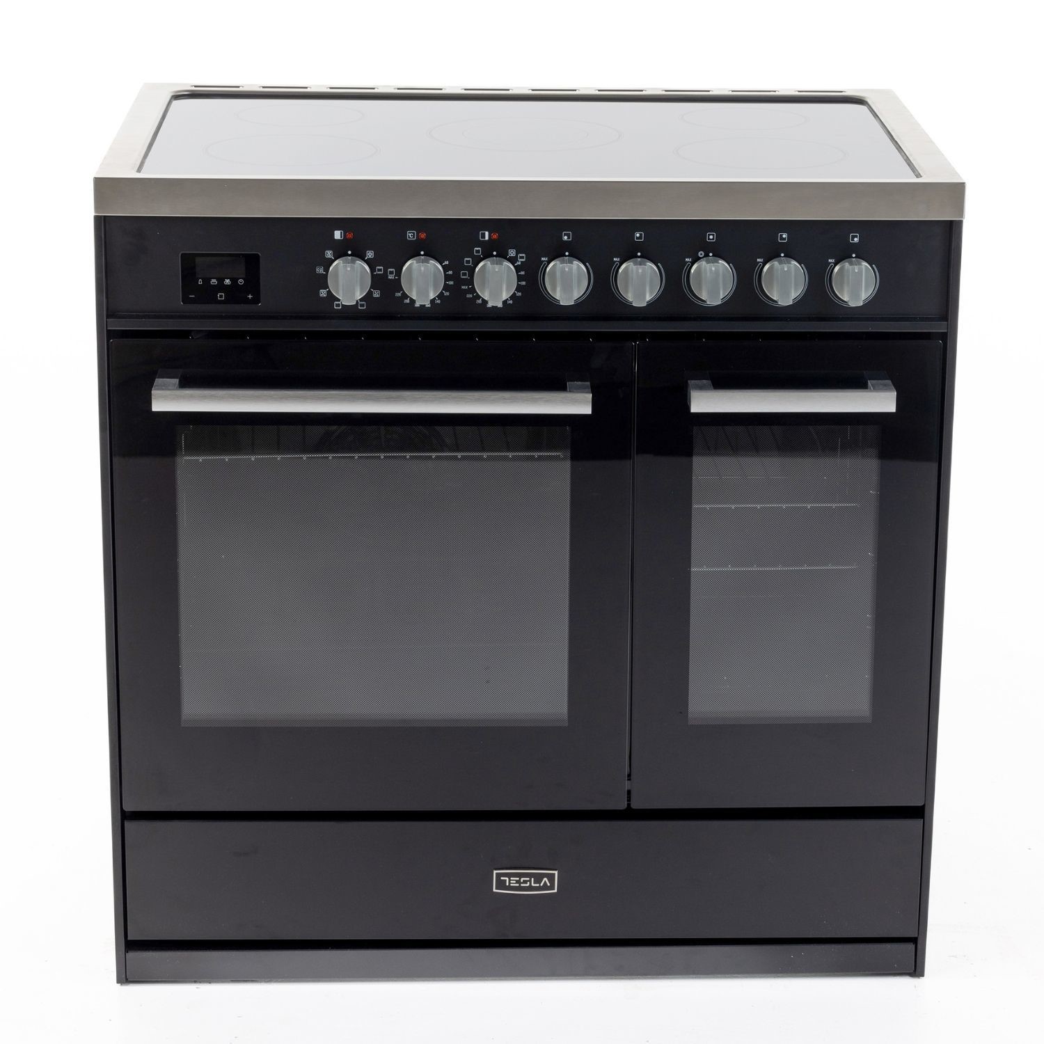 Tesla 90cm Electric Range Cooker - Black