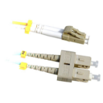 Lanview LVO231477 fibre optic cable 1 m 2x LC 2x SC OM3 Aqua colour