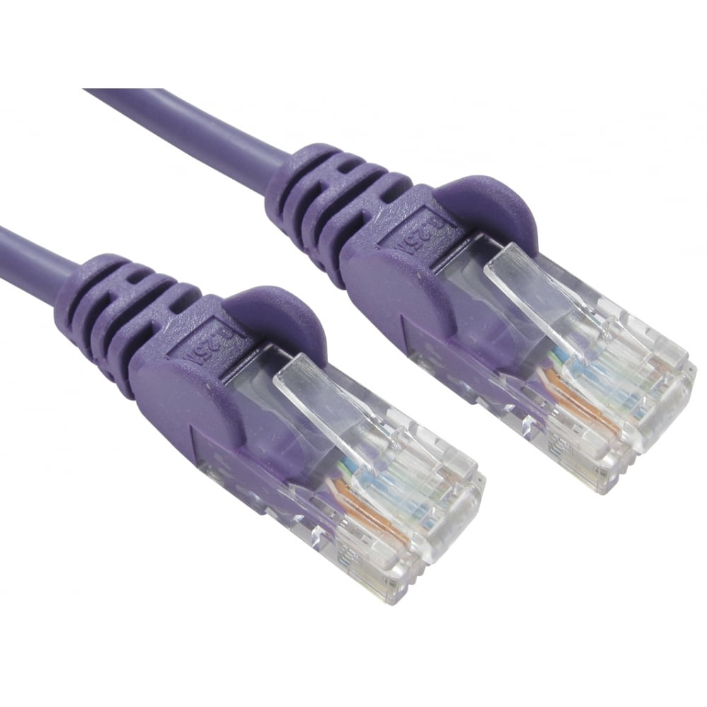 Cables Direct 0.25m Economy 10/100 Networking Cable - Violet