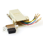 ACT Mountable Heavy Duty Adapter RJ-45 female naar 09 polig D-Sub male