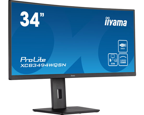 iiyama ProLite XCB3494WQSN-B5 LED display 86,4 cm (34") 3440 x 1440 pixlar UltraWide Quad HD Svart